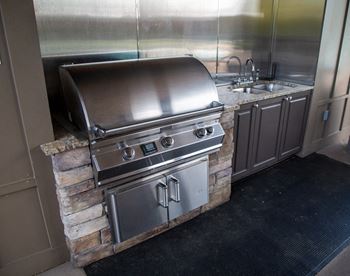 Outdoor summer kitchen